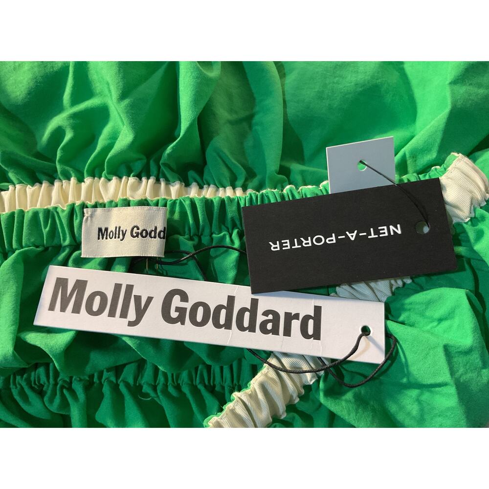 Molly Goddard Ruched Green Esme Top Size 8 UK / US 4 NWT - Picture 4 of 5